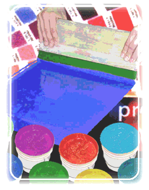 Squeegee and Ink Buckets